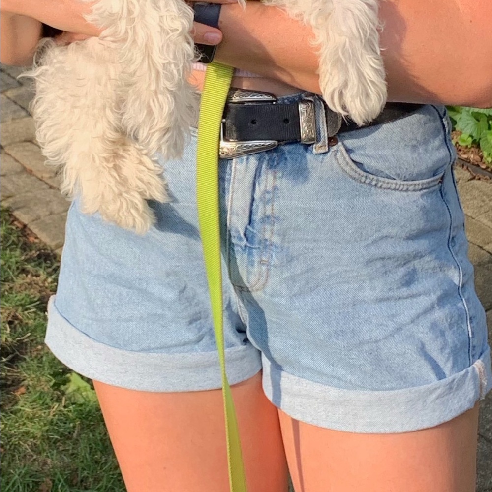 TopShop Mom denim high rise shorts